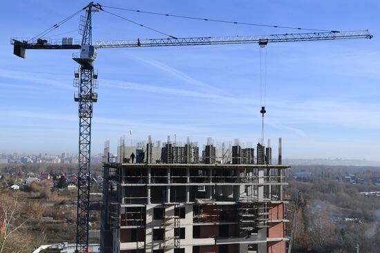 Строительство жилого комплекса "Я - Маяковский" в Новосибирске