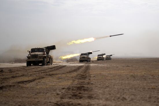 Учения сил ОДКБ в Таджикистане