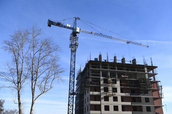 Строительство жилого комплекса "Я - Маяковский" в Новосибирске