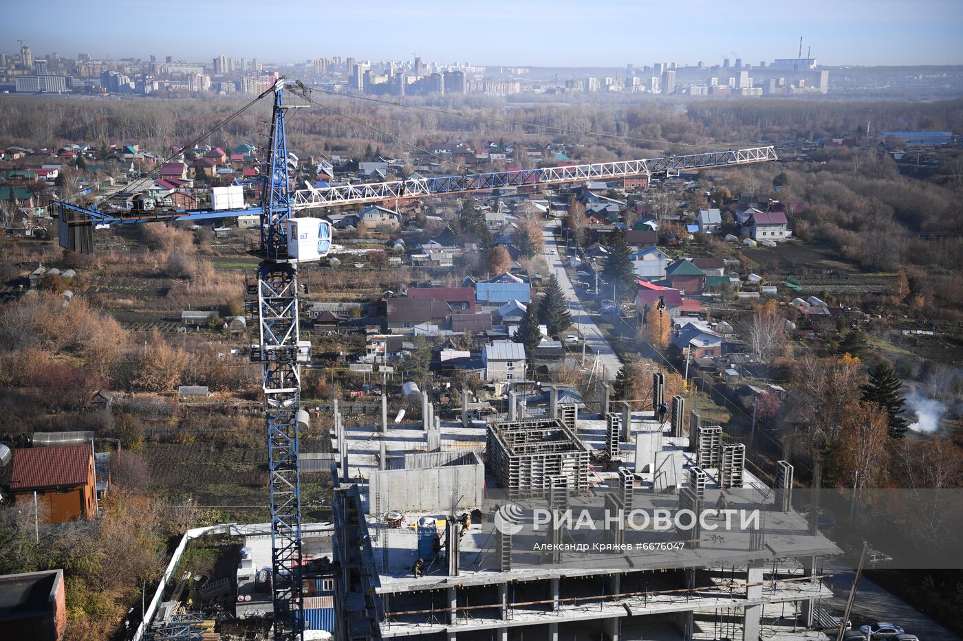 Строительство жилого комплекса "Я - Маяковский" в Новосибирске
