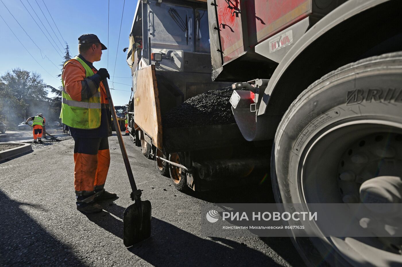 Ремонт дорог в Крыму