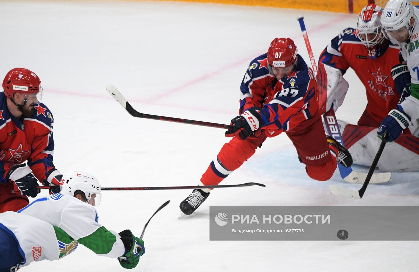 Хоккей. КХЛ. Матч ЦСКА - "Салават Юлаев"