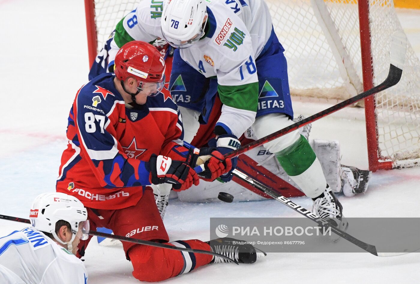 Хоккей. КХЛ. Матч ЦСКА - "Салават Юлаев"