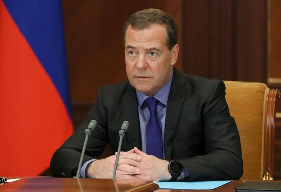 Встреча заместителя председателя Совбеза РФ Д. Медведева с членами экспертной группы по вопросу "О перспективах использования водорода в процессе глобального энергоперехода"