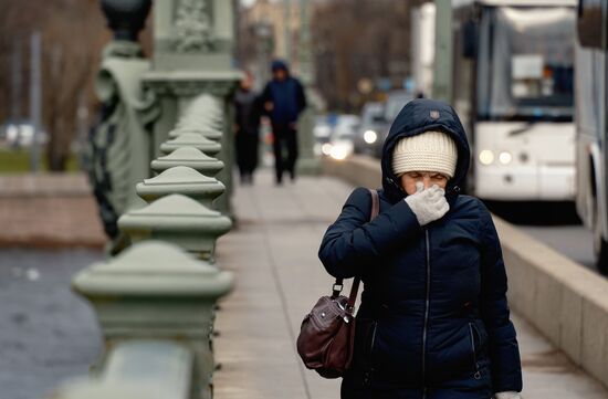 Штормовой ветер в Санкт-Петербурге