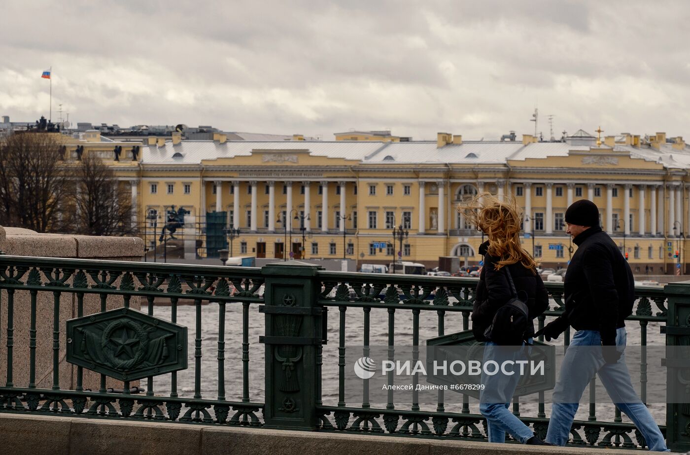 Штормовой ветер в Санкт-Петербурге