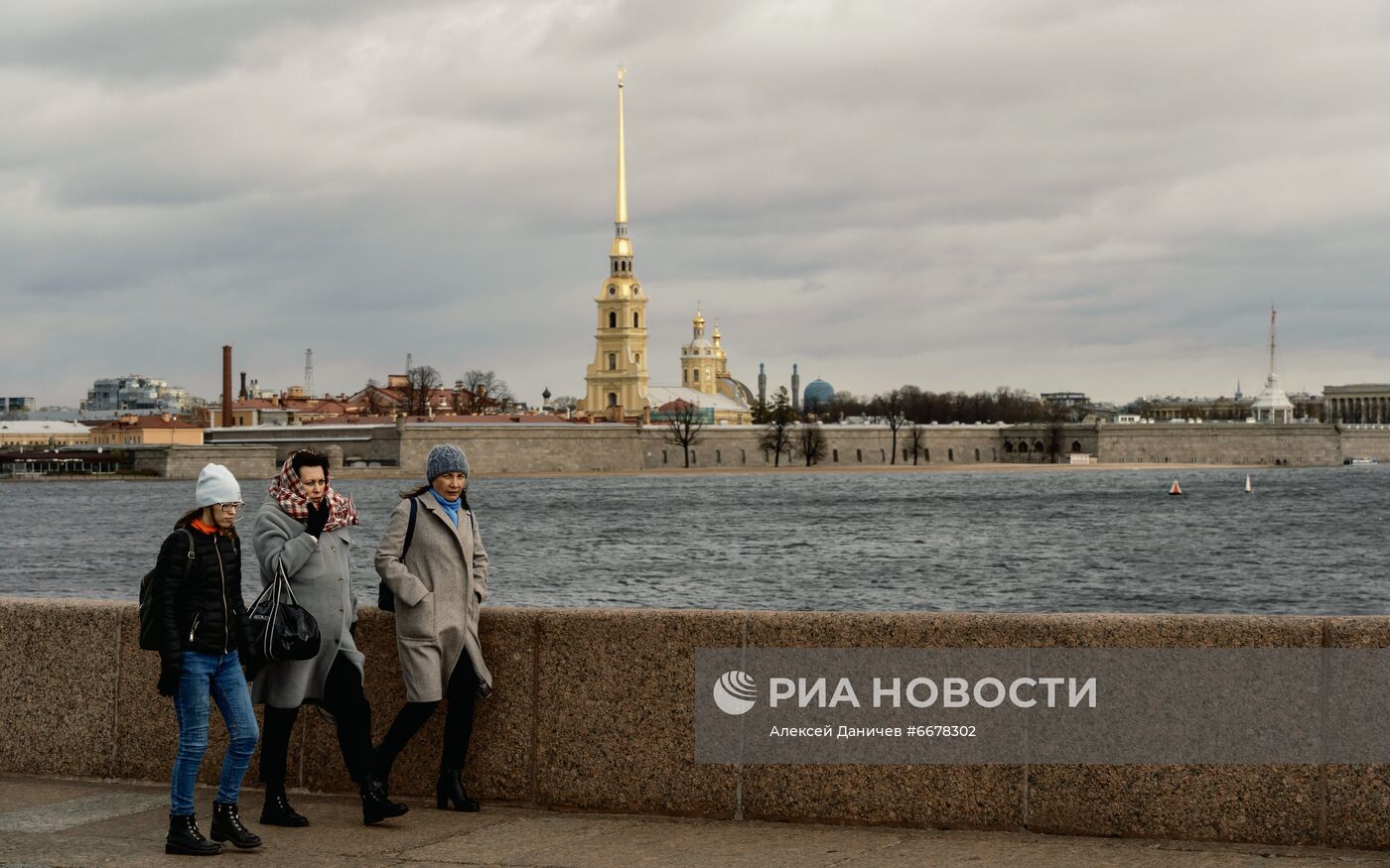 Штормовой ветер в Санкт-Петербурге