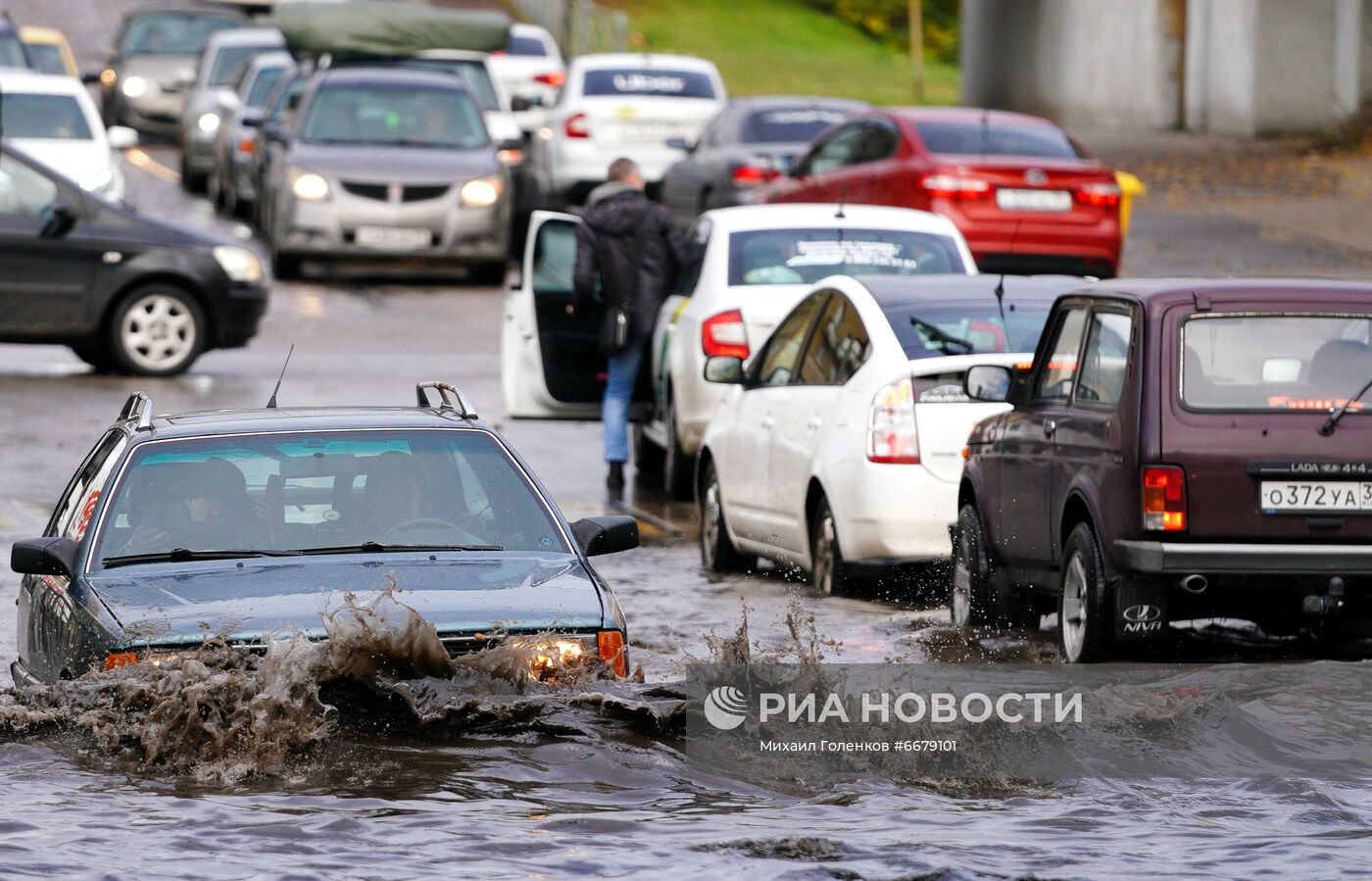 Последствия шторма в Калининграде