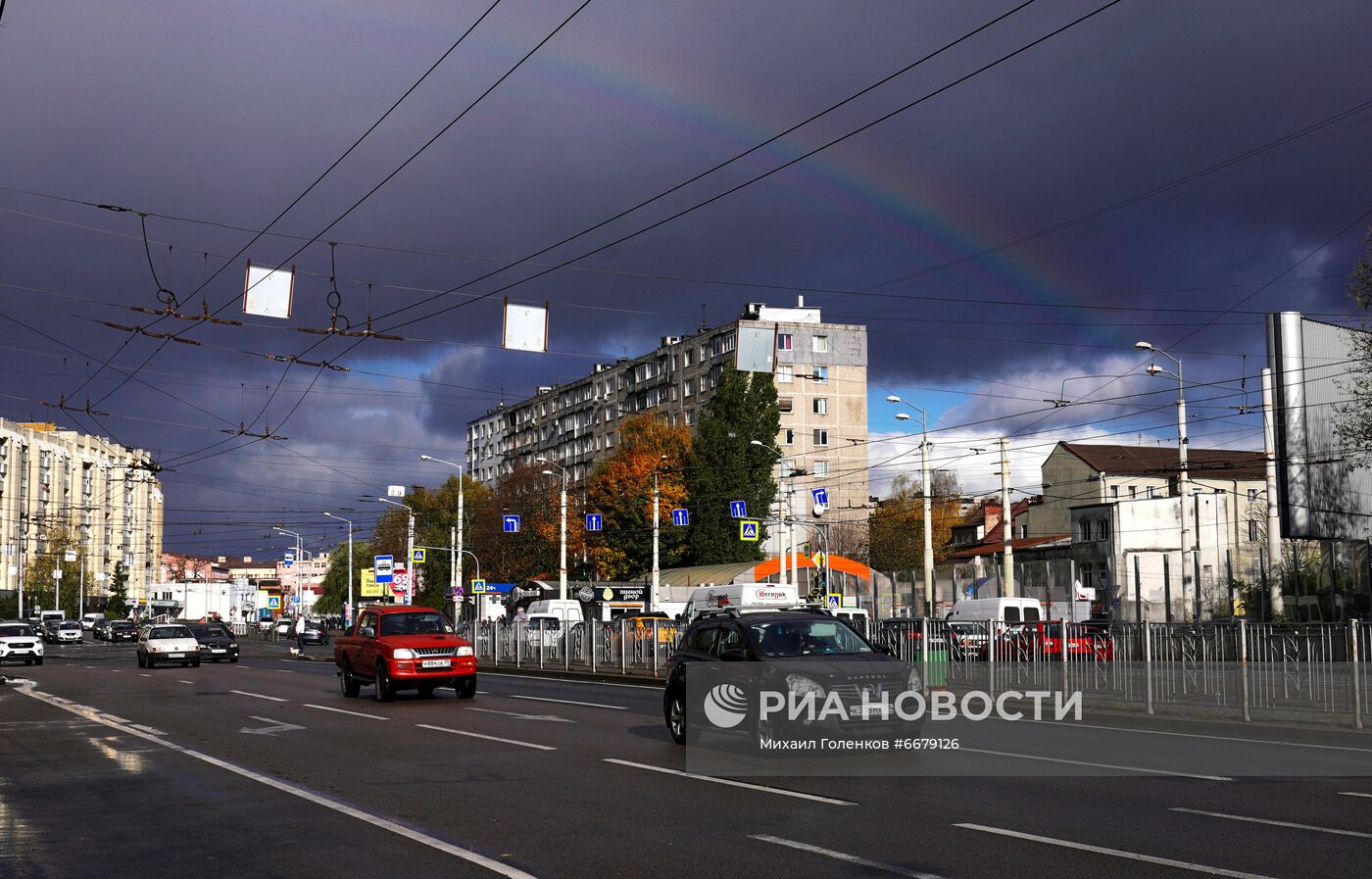 Последствия шторма в Калининграде