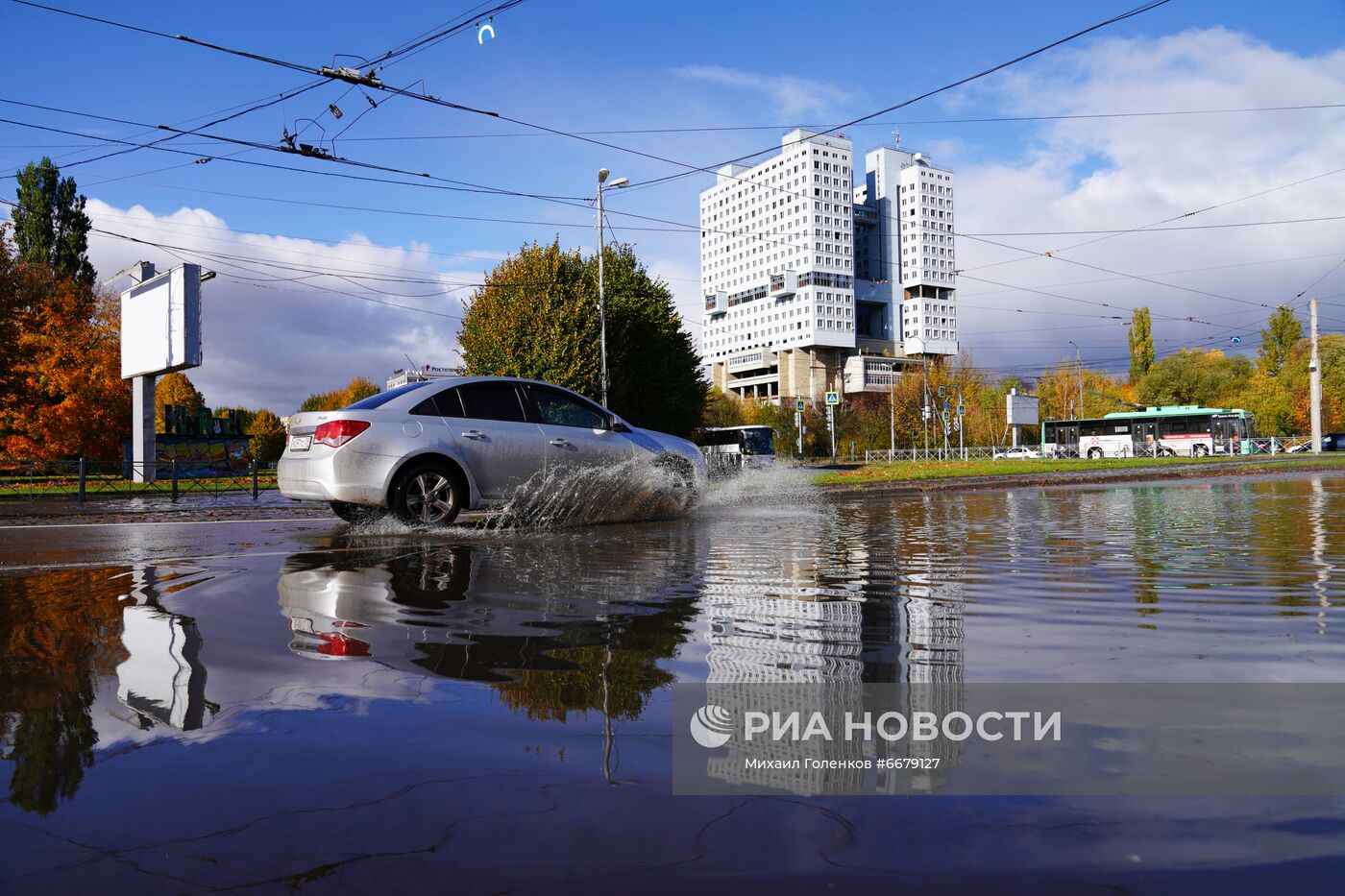 Последствия шторма в Калининграде