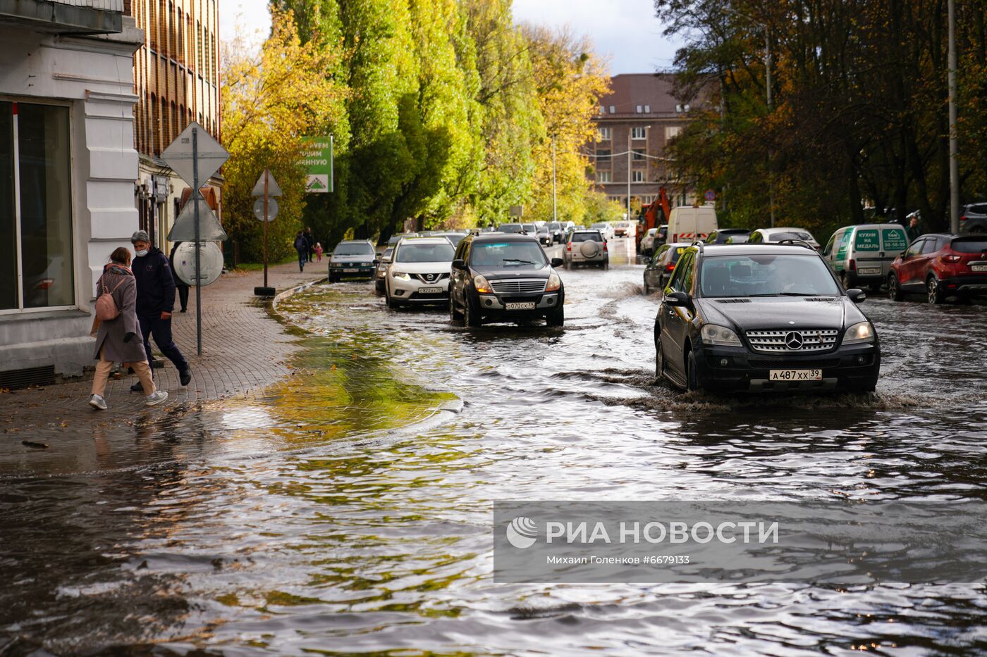 Последствия шторма в Калининграде