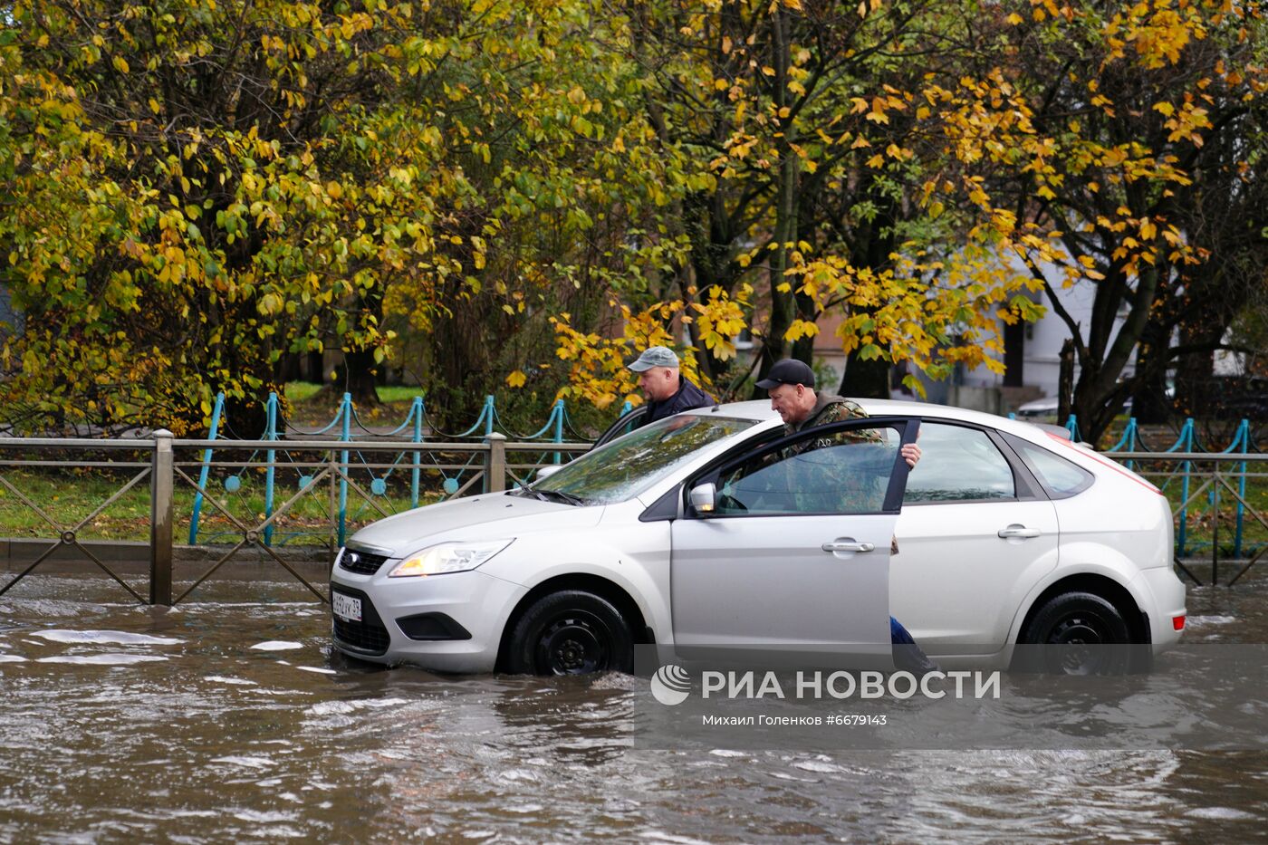 Последствия шторма в Калининграде