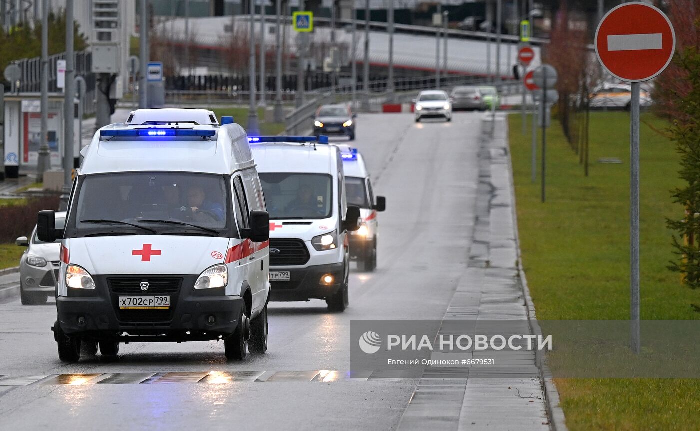 Карантинный центр в Коммунарке во время пандемии коронавируса COVID-19