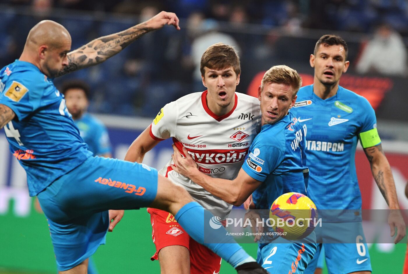 Футбол. РПЛ. Матч "Зенит" - "Спартак"