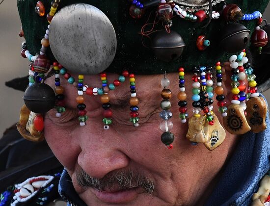 Шаманский обряд в Тыве