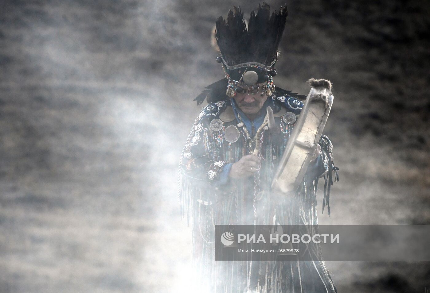 Шаманский обряд в Тыве