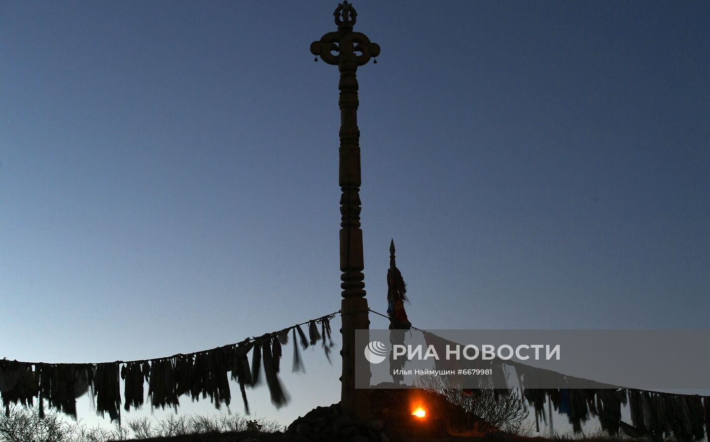 Шаманский обряд в Тыве