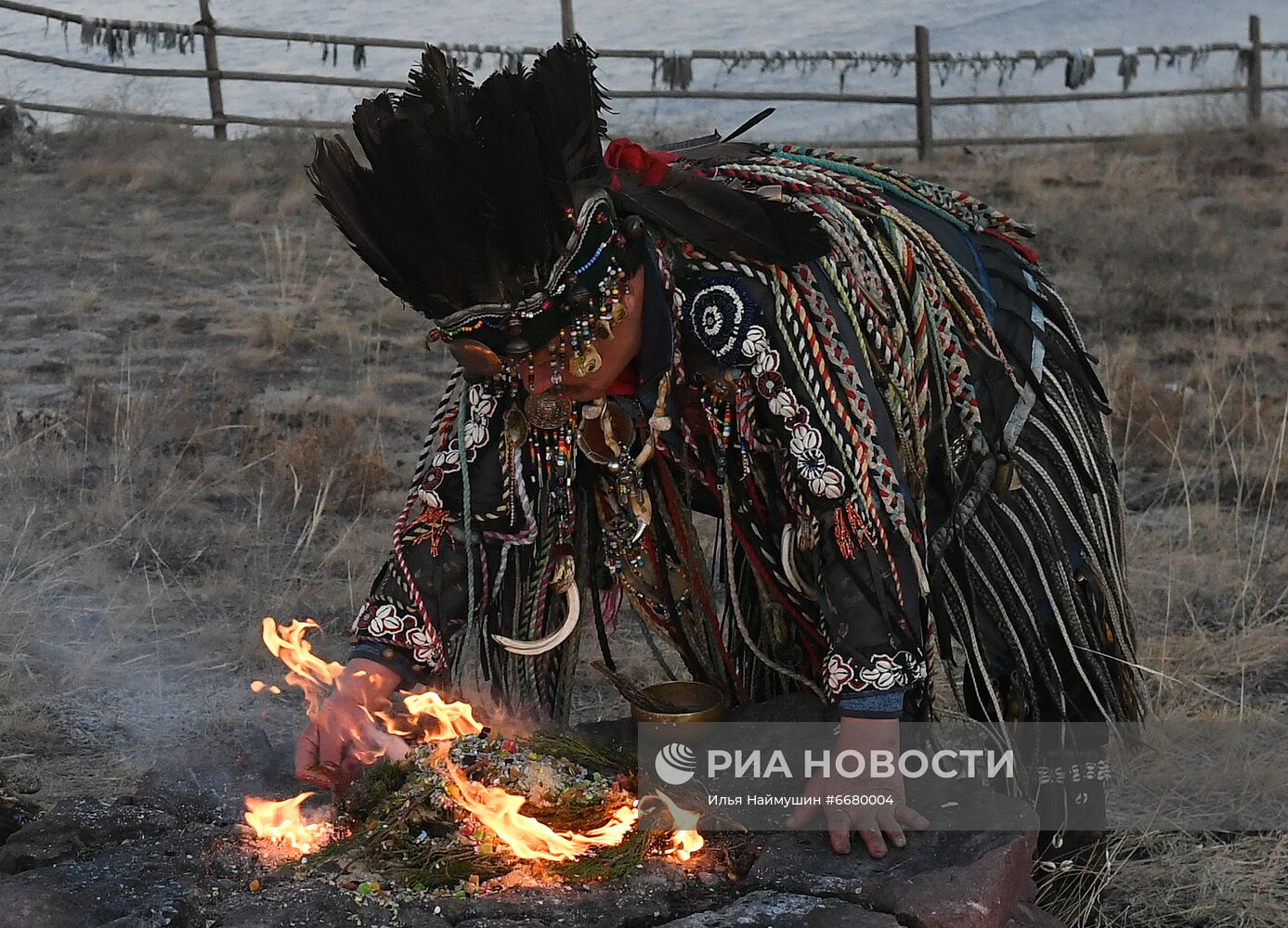 Шаманский обряд в Тыве