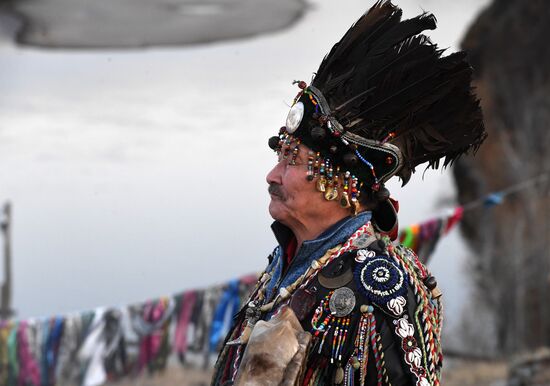 Шаманский обряд в Тыве