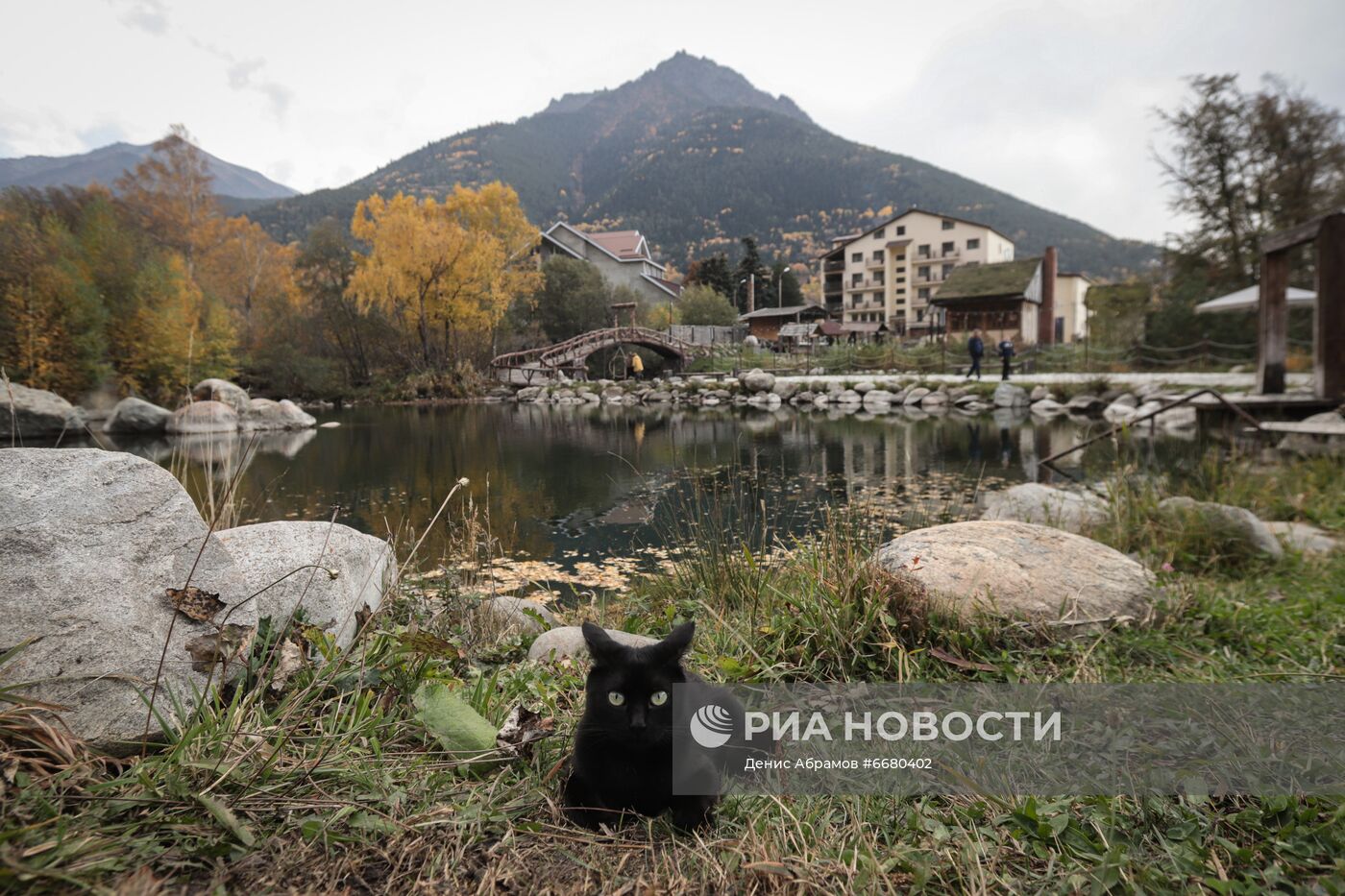 Окрестности города Теберда в Карачаево-Черкесии