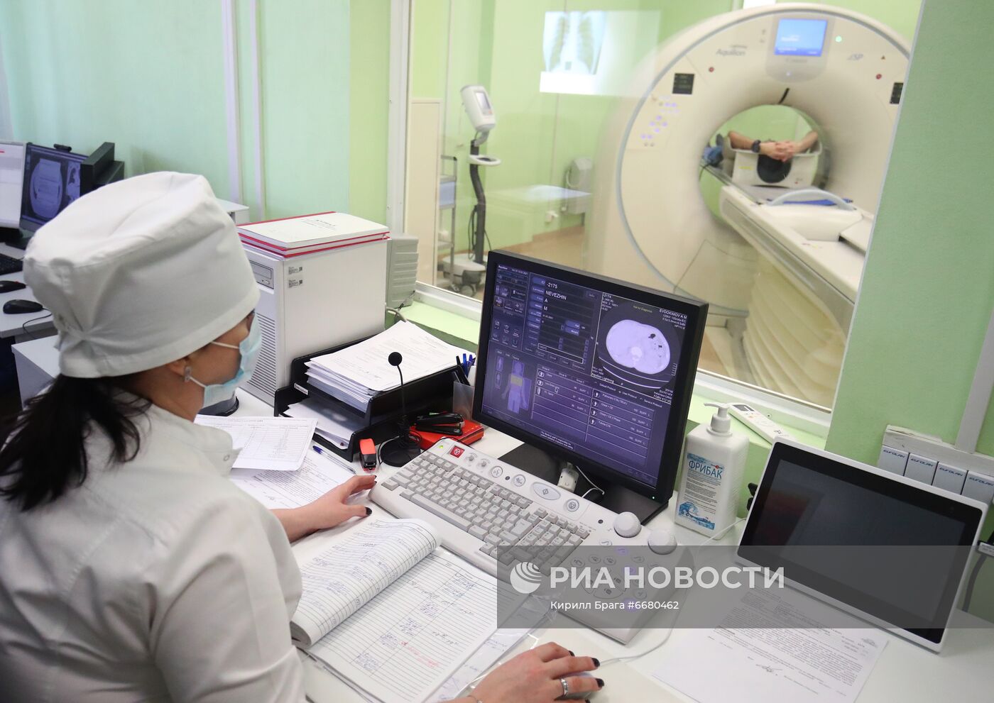 Отделение для больных коронавирусом в госпитале Минобороны РФ в Волгограде