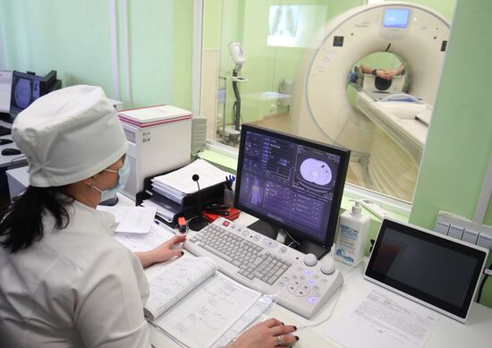 Отделение для больных коронавирусом в госпитале Минобороны РФ в Волгограде