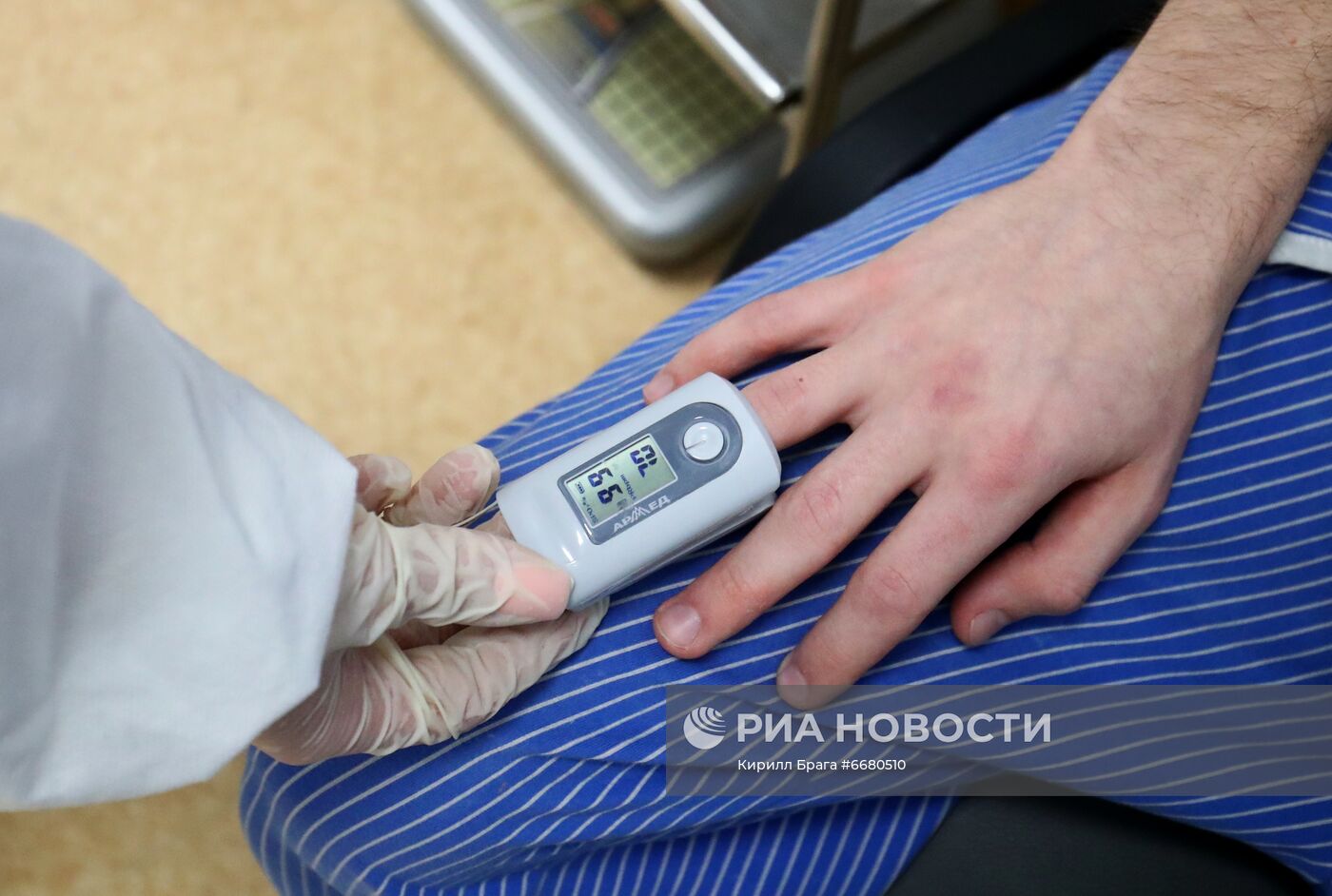 Отделение для больных коронавирусом в госпитале Минобороны РФ в Волгограде