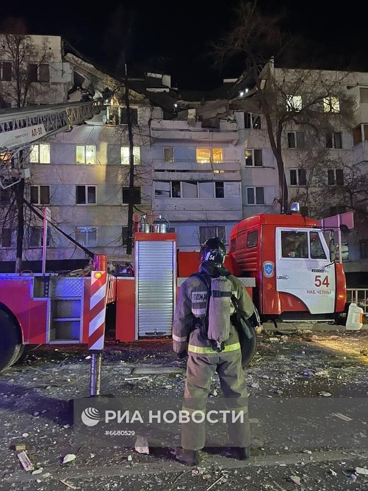 Взрыв в жилом доме в Набережных Челнах