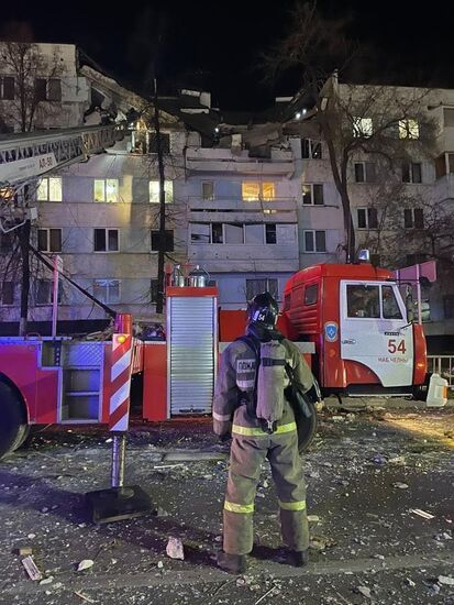 Взрыв в жилом доме в Набережных Челнах