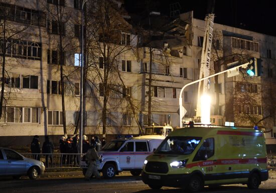 Взрыв в жилом доме в Набережных Челнах