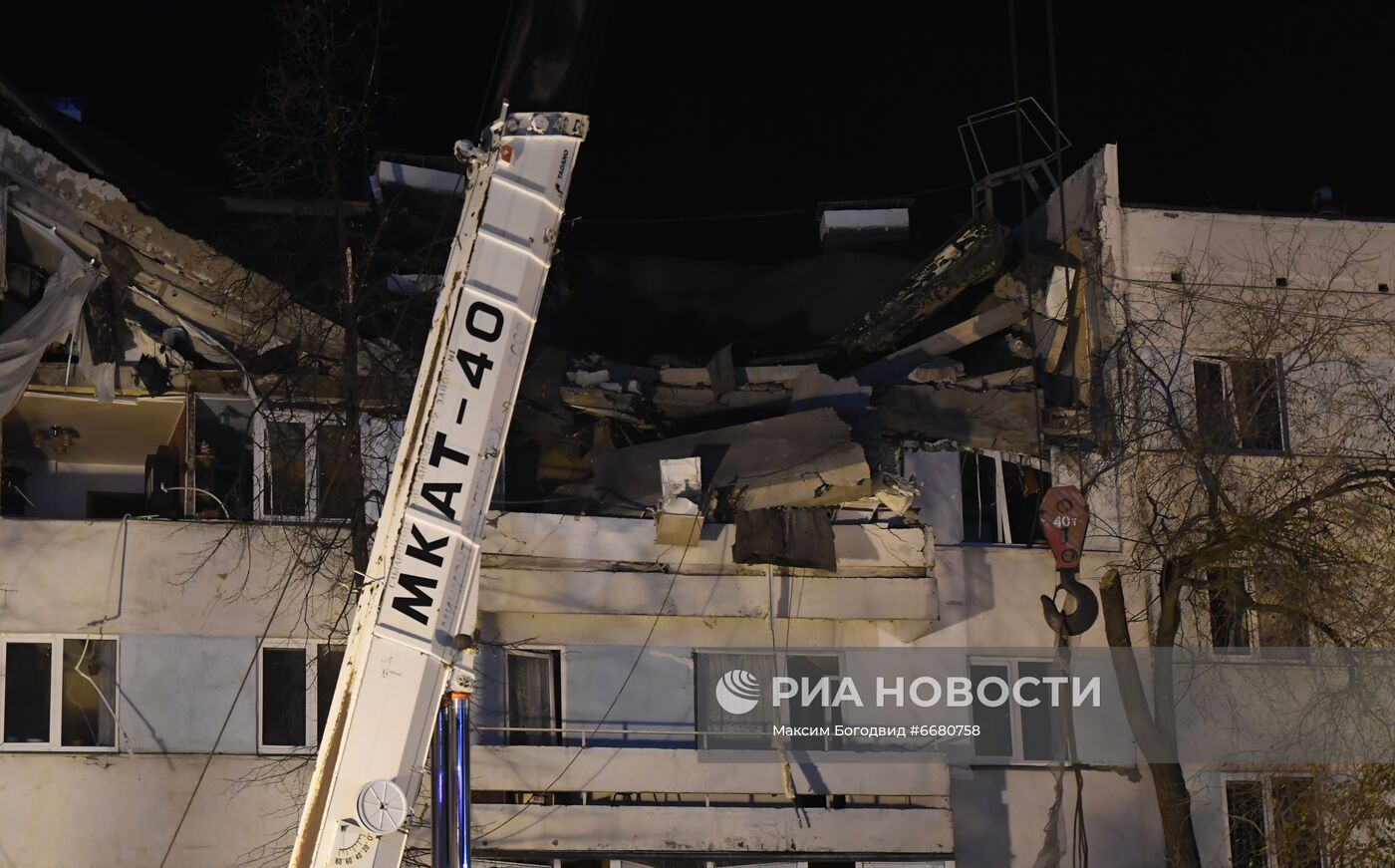 Взрыв в жилом доме в Набережных Челнах