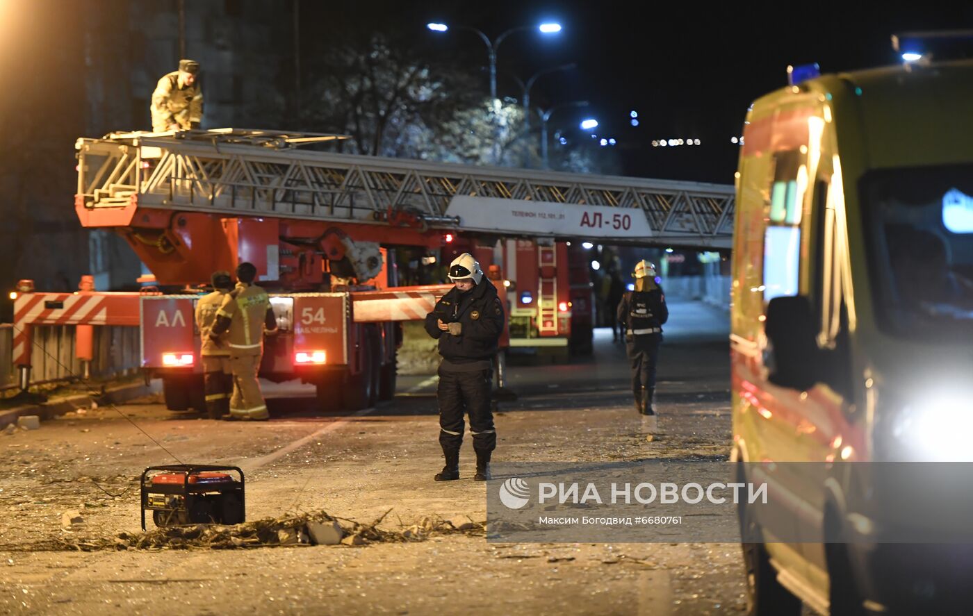 Взрыв в жилом доме в Набережных Челнах