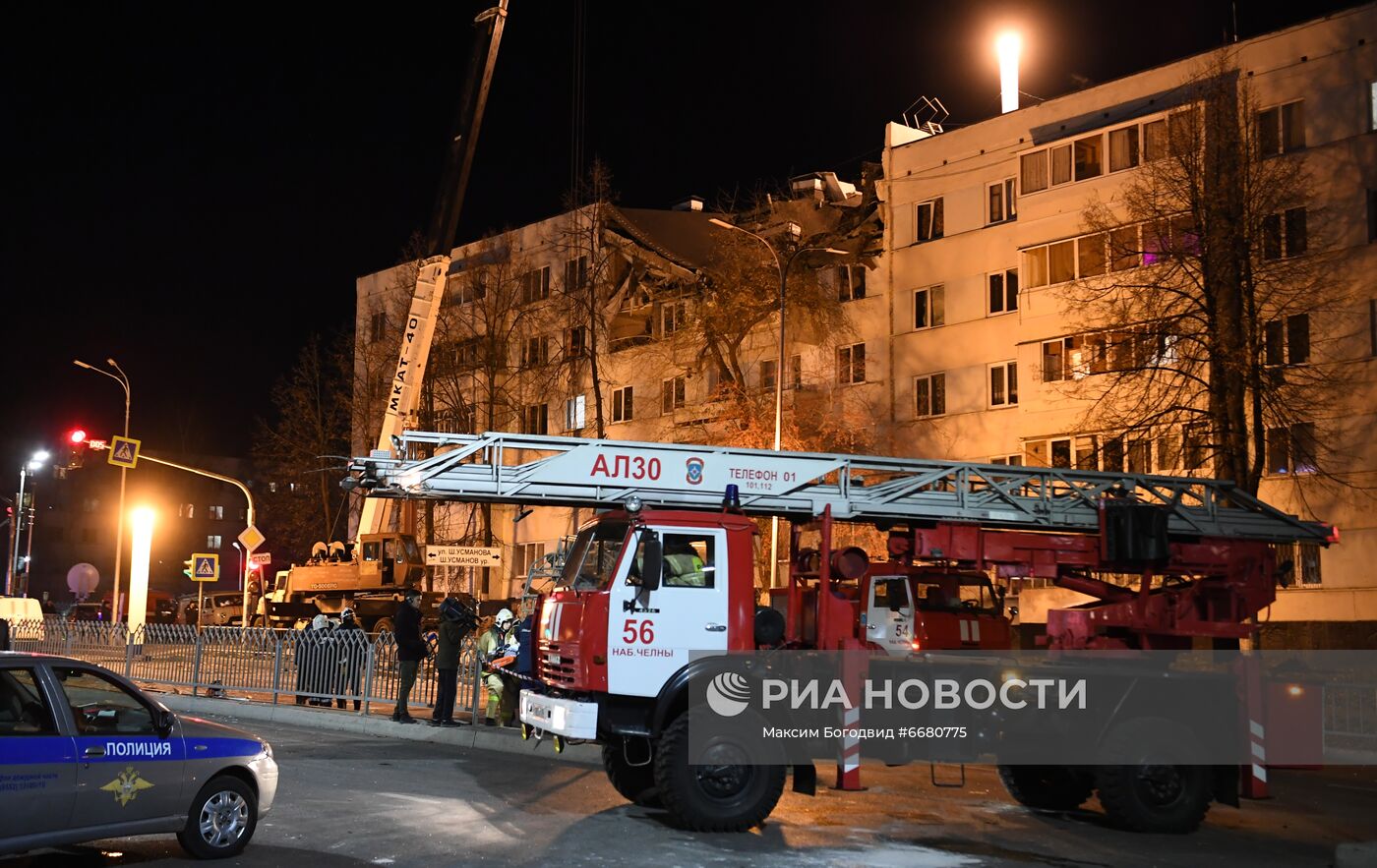 Взрыв в жилом доме в Набережных Челнах