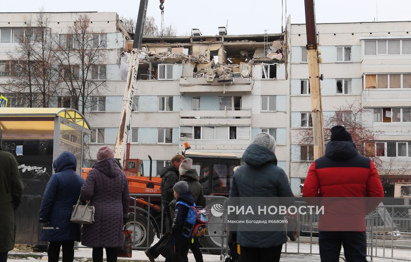 Взрыв в жилом доме в Набережных Челнах