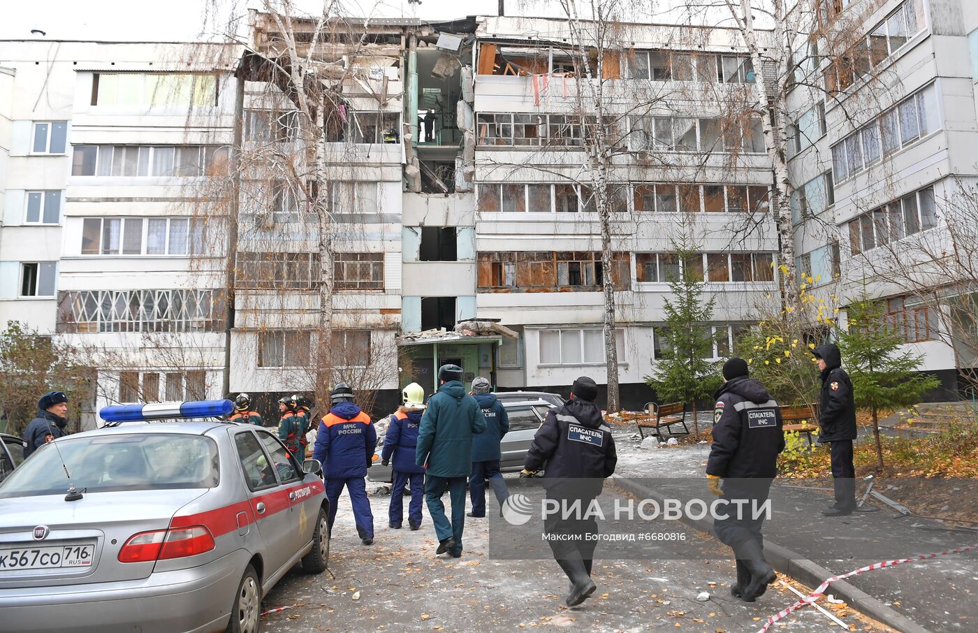 Взрыв в жилом доме в Набережных Челнах