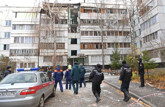 Взрыв в жилом доме в Набережных Челнах