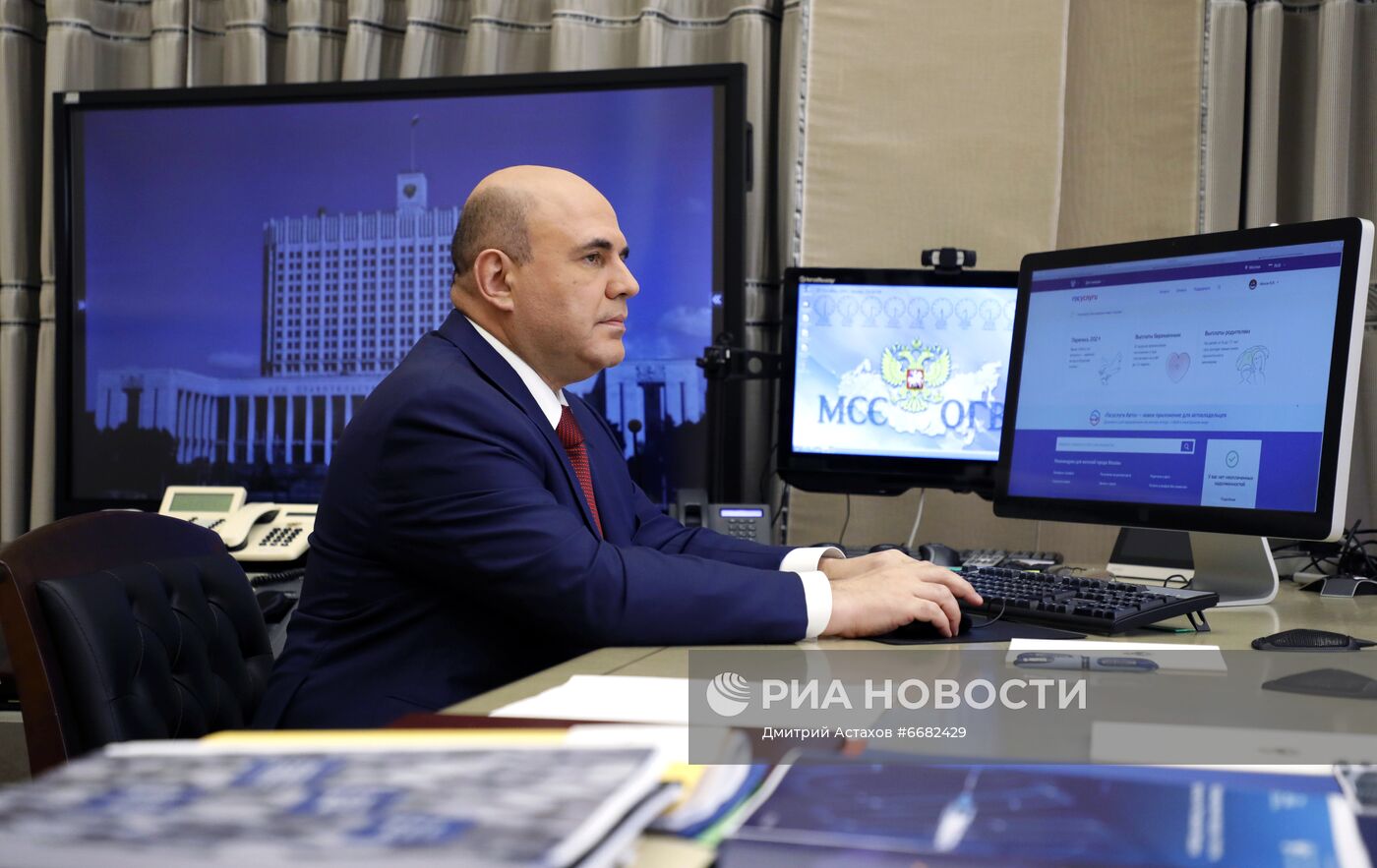 Премьер-министр РФ М. Мишустин принял участие во Всероссийской переписи населения
