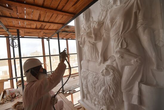 Реставрация павильона "Радиоэлектроника и связь" на ВДНХ