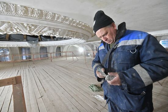 Реставрация павильона "Радиоэлектроника и связь" на ВДНХ