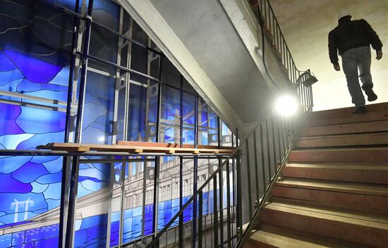 Реставрация павильона "Радиоэлектроника и связь" на ВДНХ