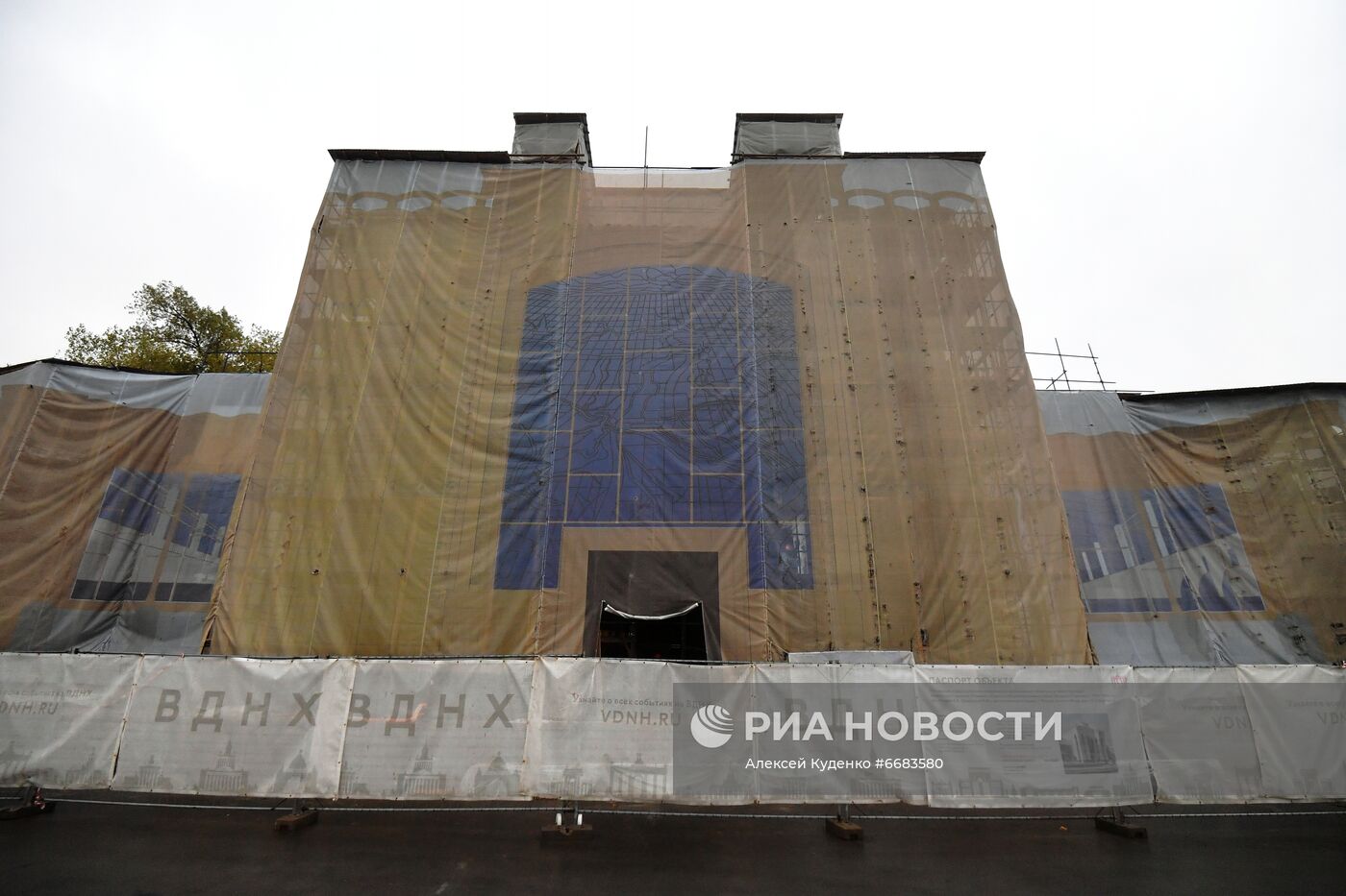 Реставрация павильона "Радиоэлектроника и связь" на ВДНХ