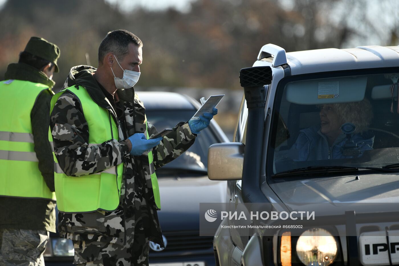 Блокпосты для проверки QR-кодов на въезде в Севастополь