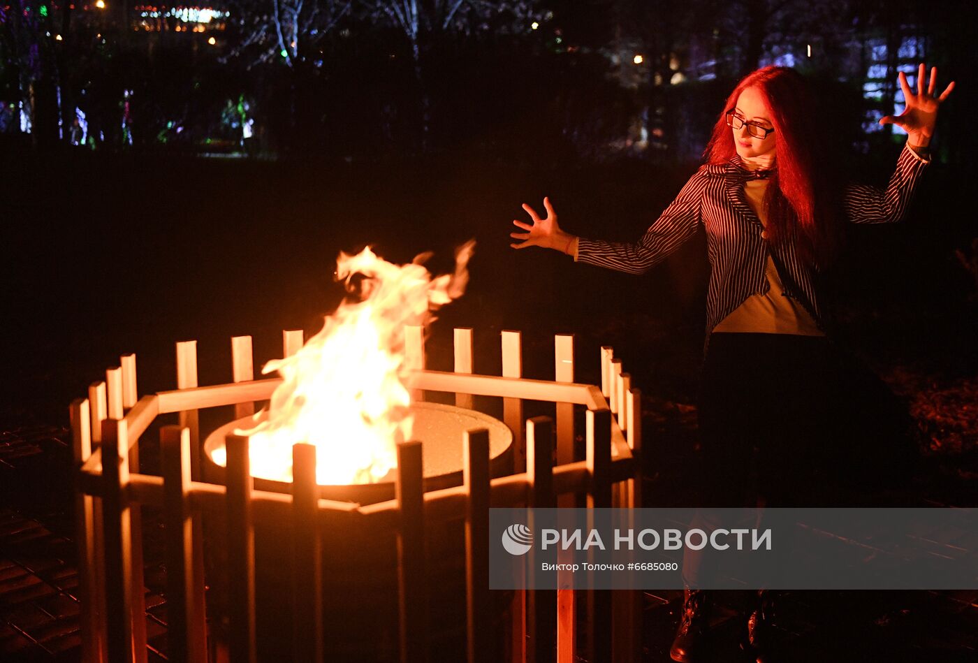 Празднование Хэллоуина в парке развлечений "Дримлэнд" в Минске