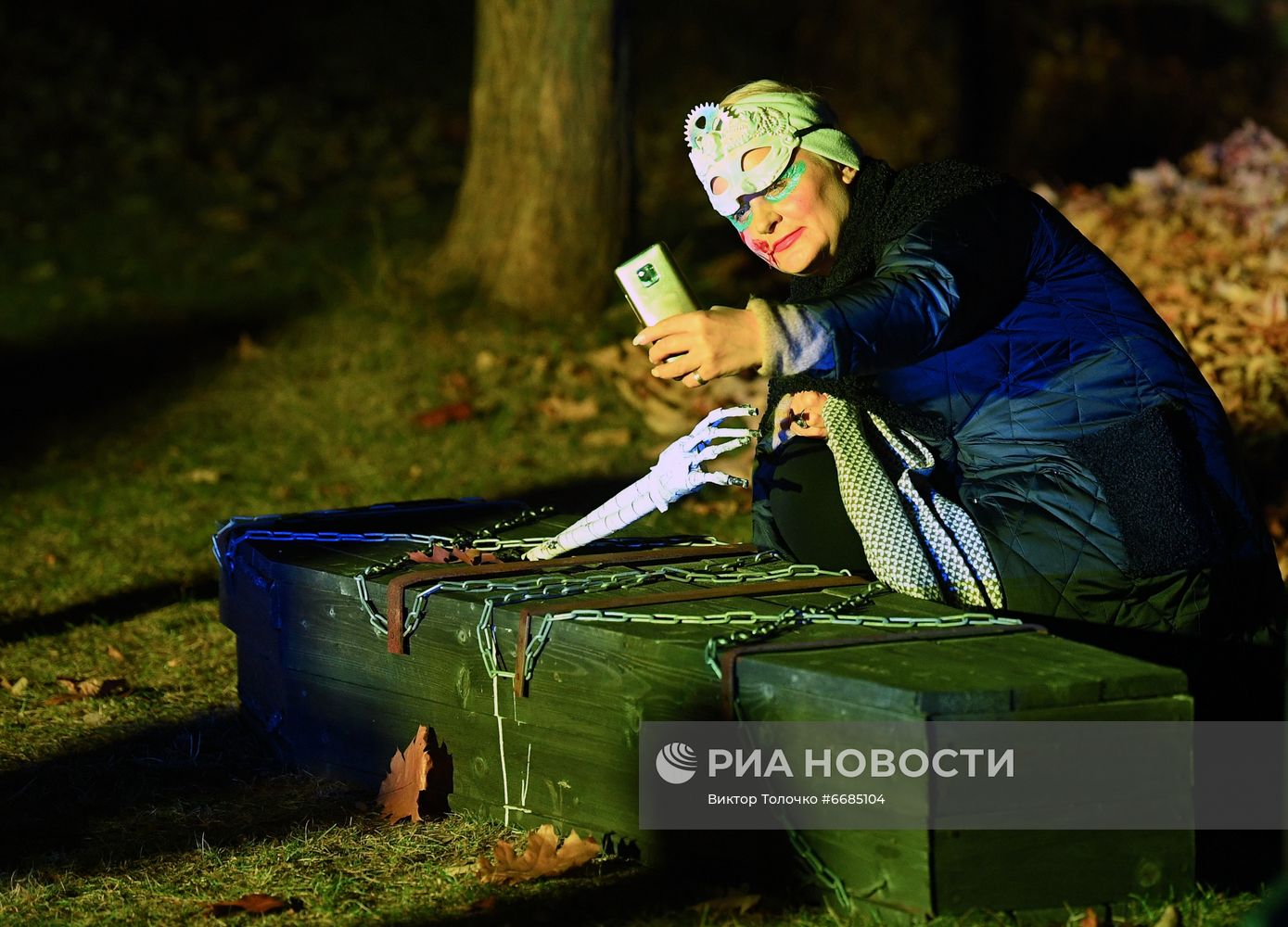 Празднование Хэллоуина в парке развлечений "Дримлэнд" в Минске