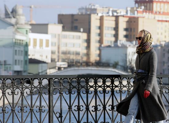 Москва в период нерабочих дней 