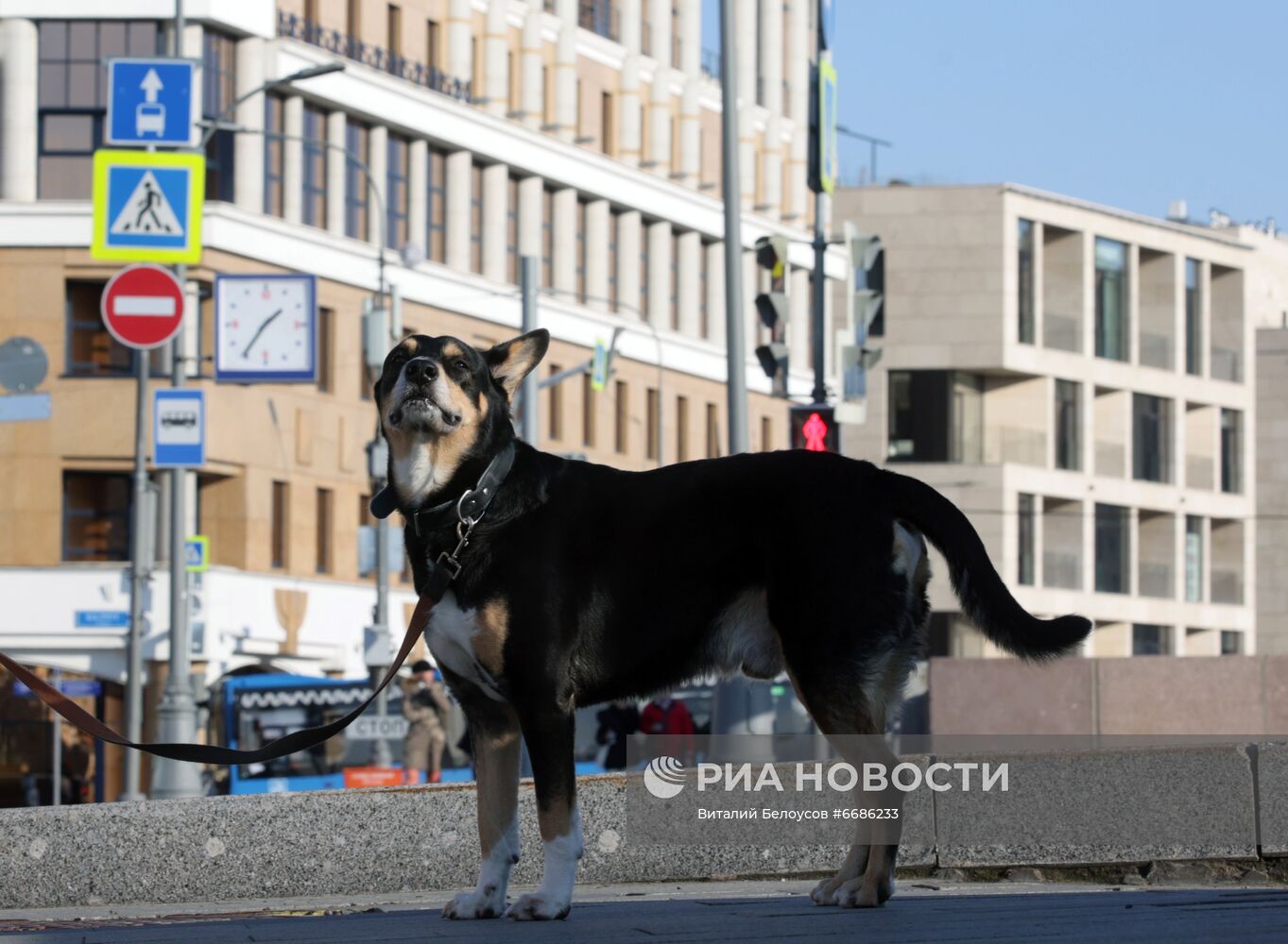 Москва в период нерабочих дней 