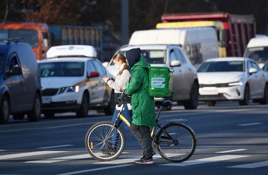 Москва в период нерабочих дней 
