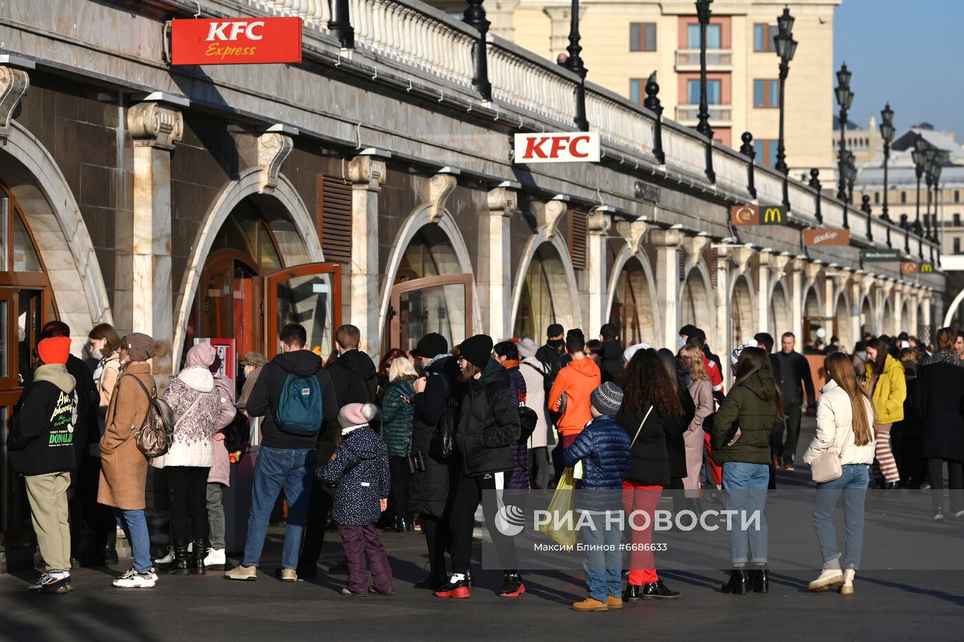 Москва в период нерабочих дней 