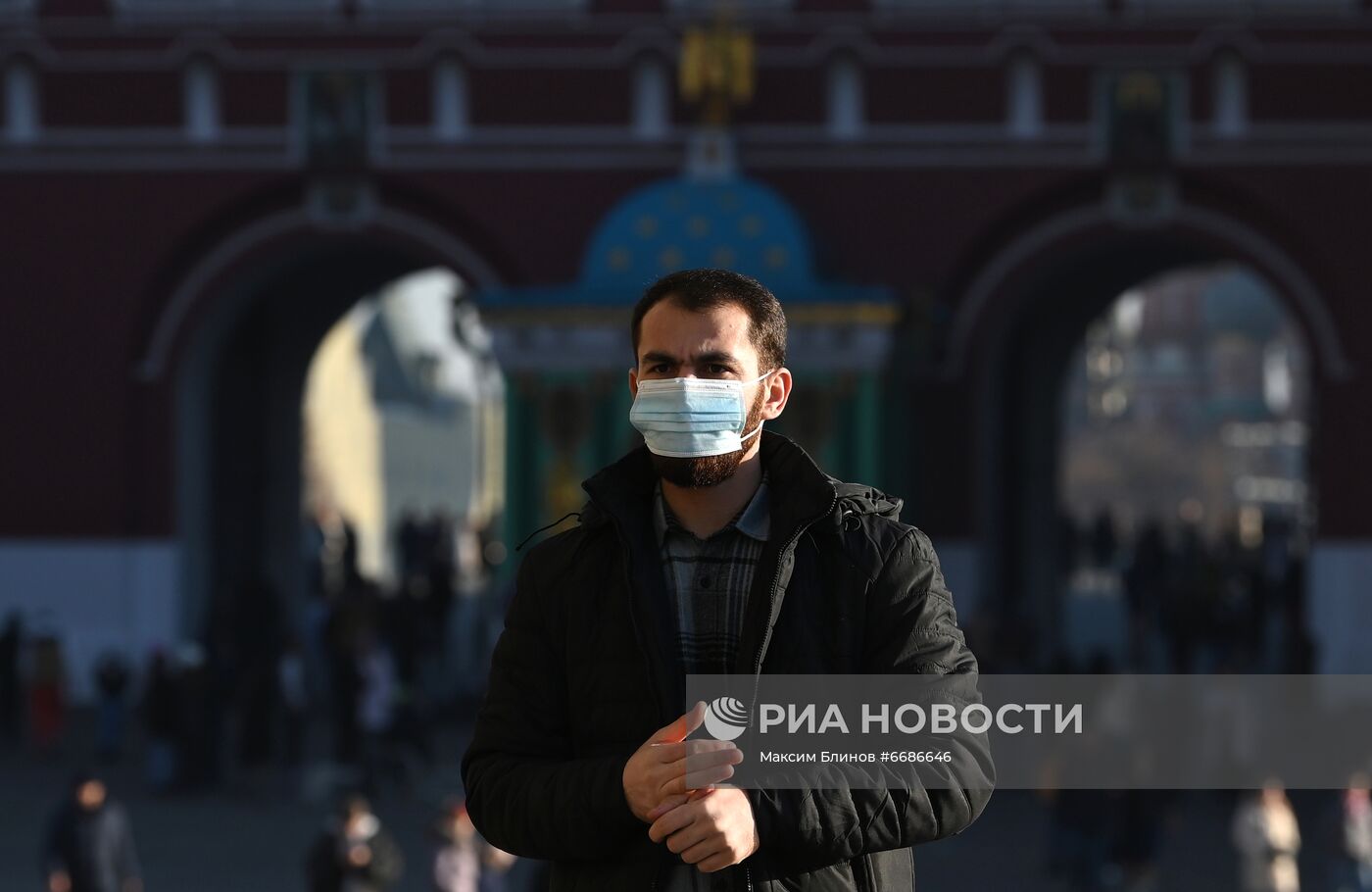 Москва в период нерабочих дней 