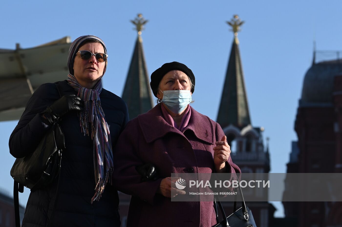 Москва в период нерабочих дней 